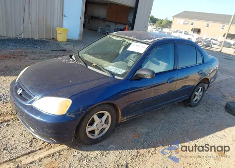 2003 Honda Civic Lx из США, поврежденный, VIN JHMES16593S001518